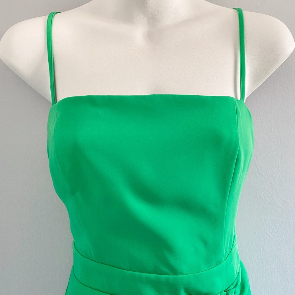 Superdown • Revolve Ruched Cami Mini Dress Green • Small - Picture 5 of 10